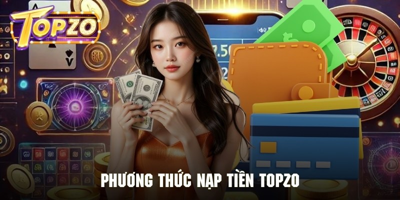 Các phương thức nạp tiền mà Topzo đang hỗ trợ