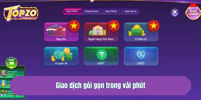 Topzo thanh toán sòng phẳng